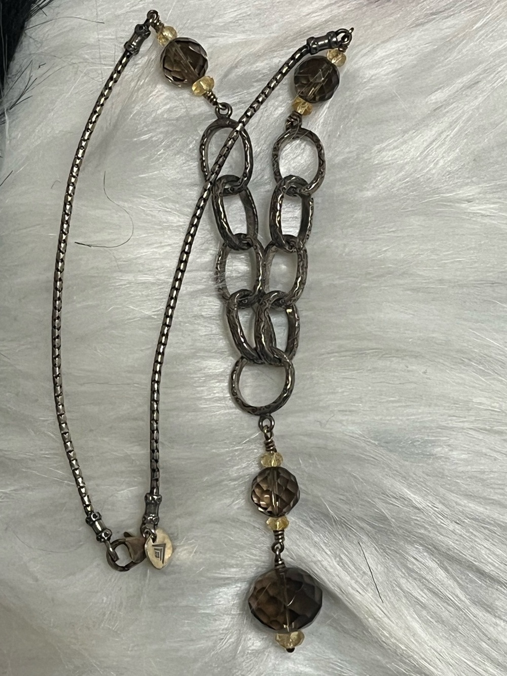 Silpada Sterling Smoky Quartz Necklace